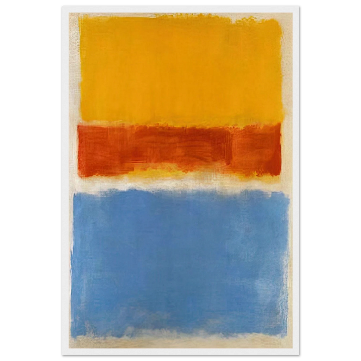 Untitled Yellow, Red and Blue - 1953 Framed Poster | Mark Rothko Framed Prints Wall Art | Rothko Prints