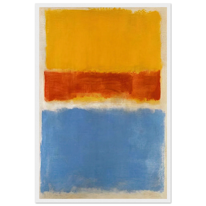 Untitled Yellow, Red and Blue - 1953 Framed Poster | Mark Rothko Framed Prints Wall Art | Rothko Prints
