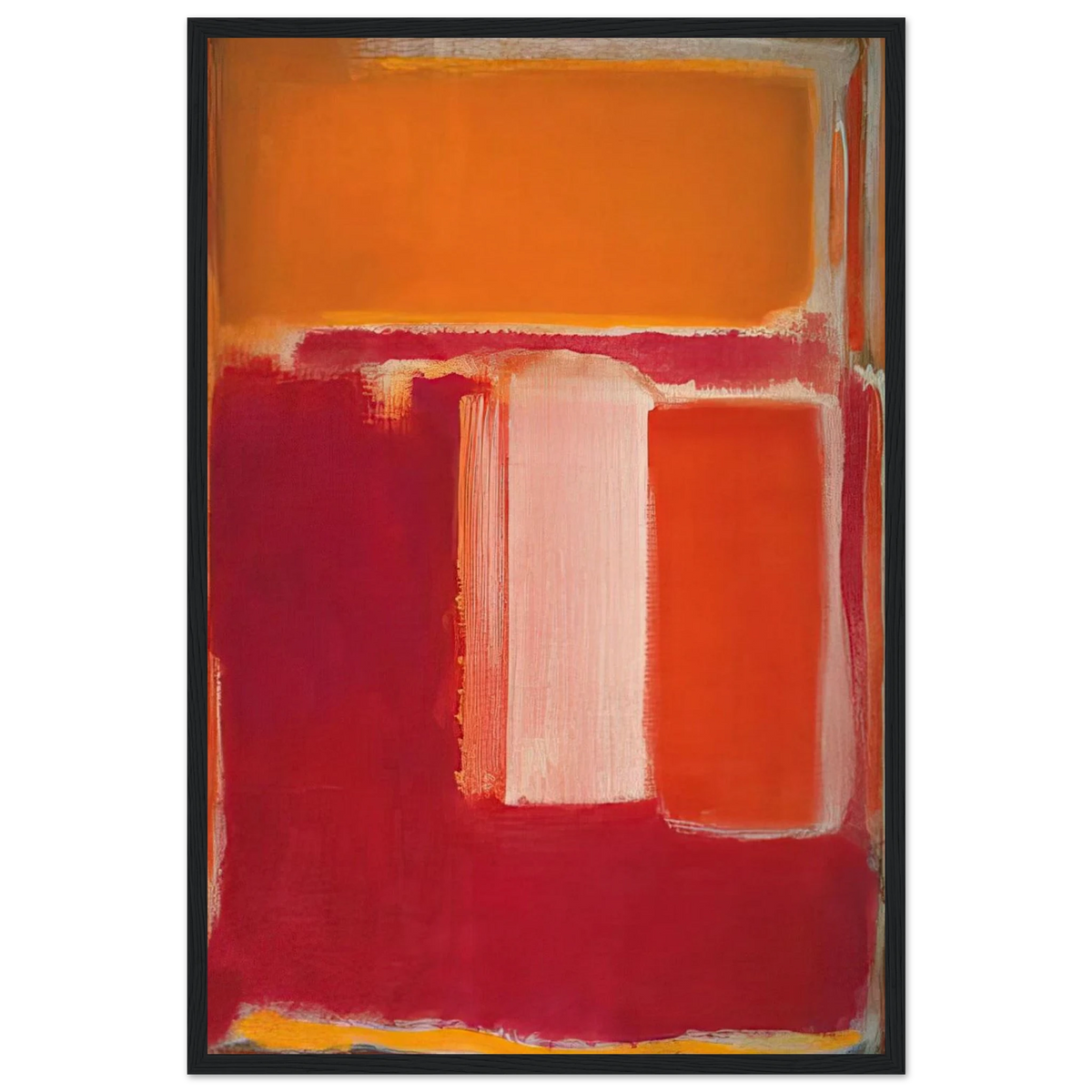 Yellow, Cherry, Orange - 1947 Framed Poster | Mark Rothko Framed Prints Wall Art | Rothko Prints