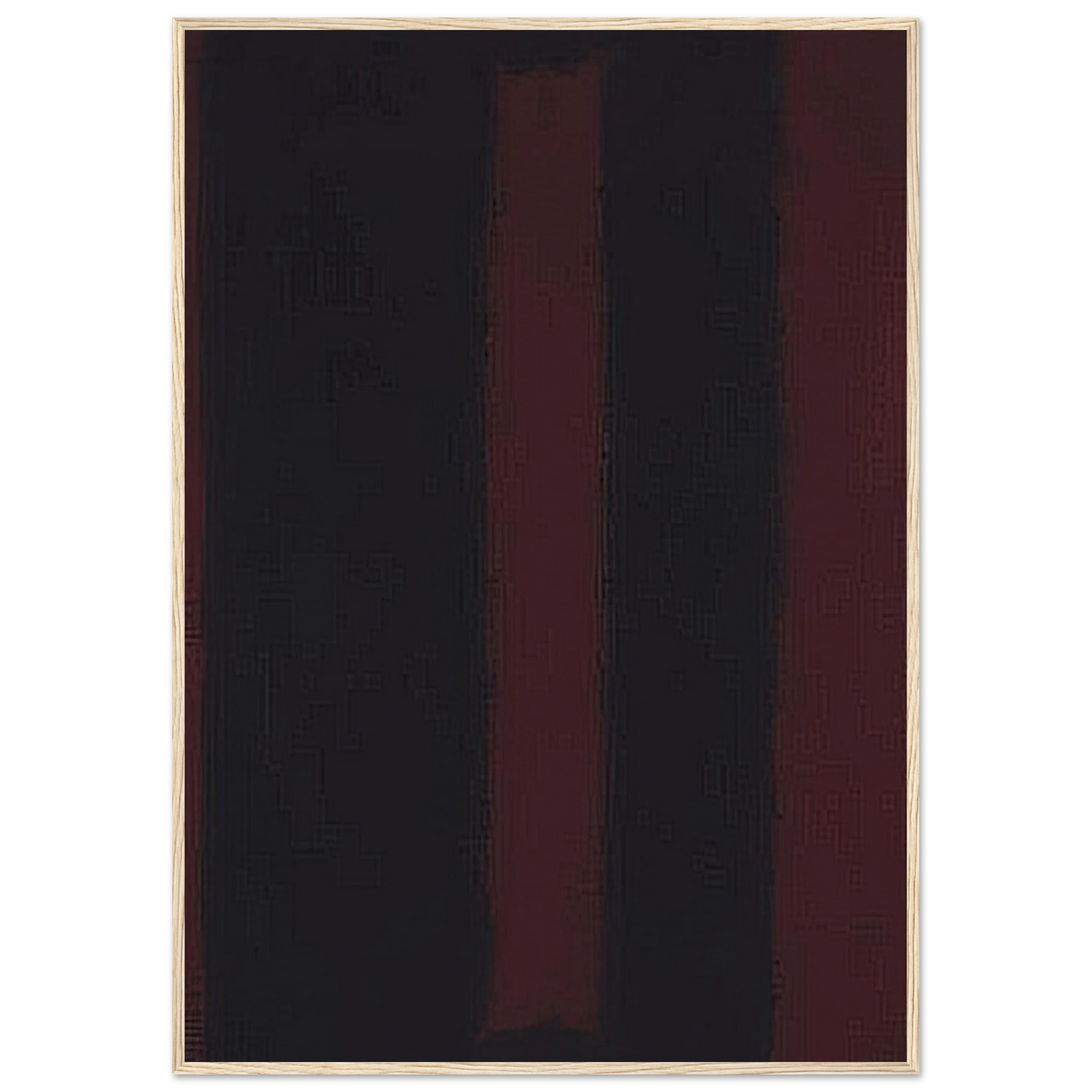 Black on Maroon - 1959 Framed Poster | Mark Rothko Framed Prints Wall Art | Rothko Prints