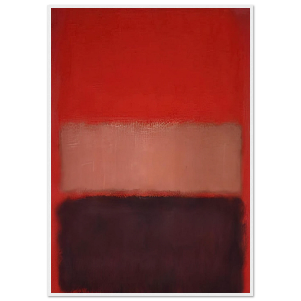 No. 46 Black, Ochre, Red Over Red - 1957 Framed Poster | Mark Rothko Framed Prints Wall Art | Rothko Prints