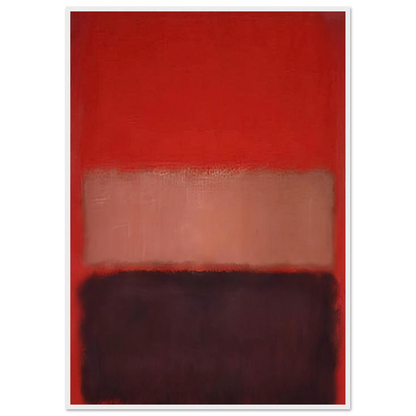 No. 46 Black, Ochre, Red Over Red - 1957 Framed Poster | Mark Rothko Framed Prints Wall Art | Rothko Prints