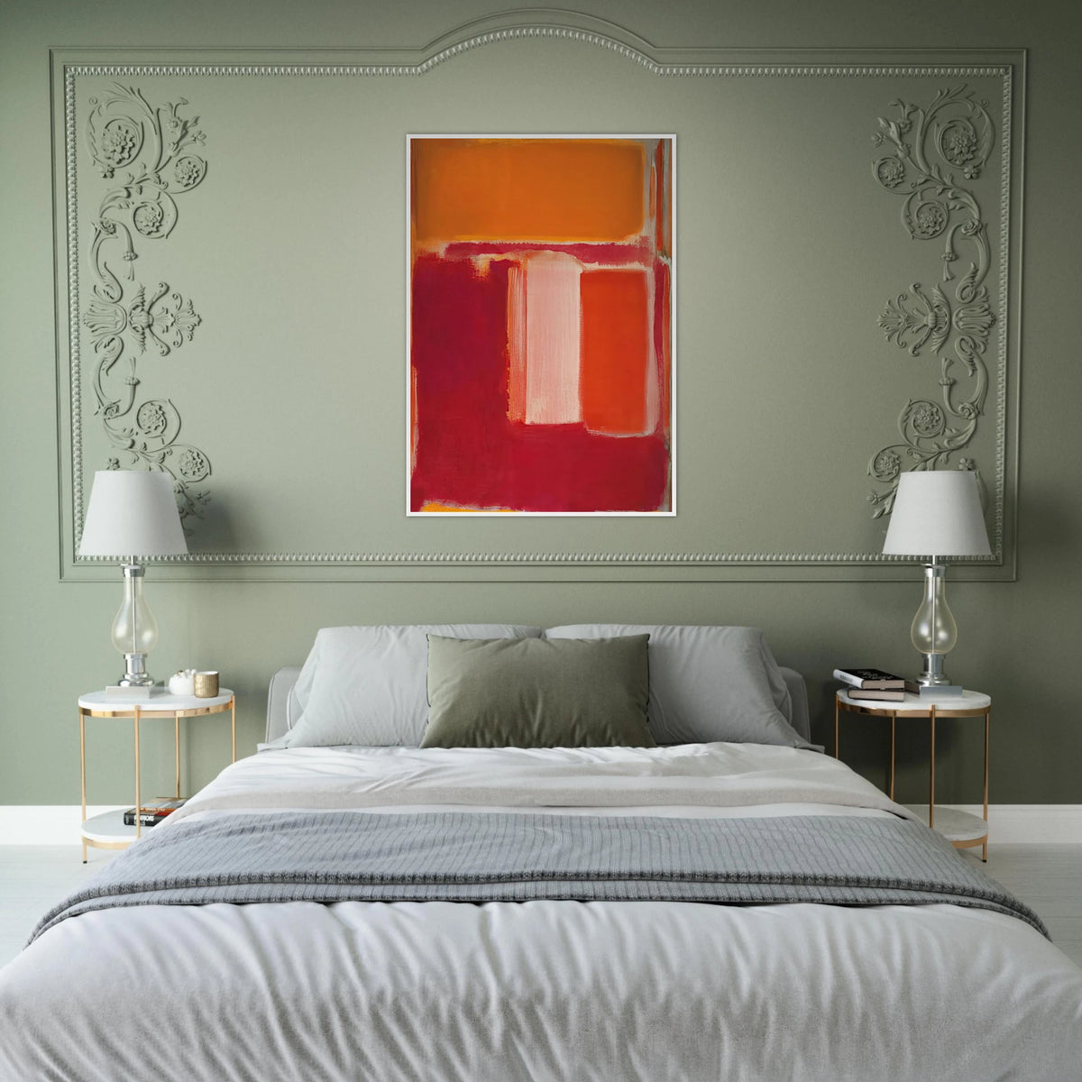Yellow, Cherry, Orange - 1947 Framed Poster | Mark Rothko Framed Prints Wall Art | Rothko Prints