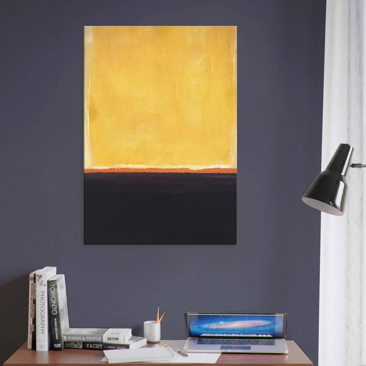 Yellow, Charcoal, Brown - 1953 Canvas | Mark Rothko Canvas | Rothko Prints