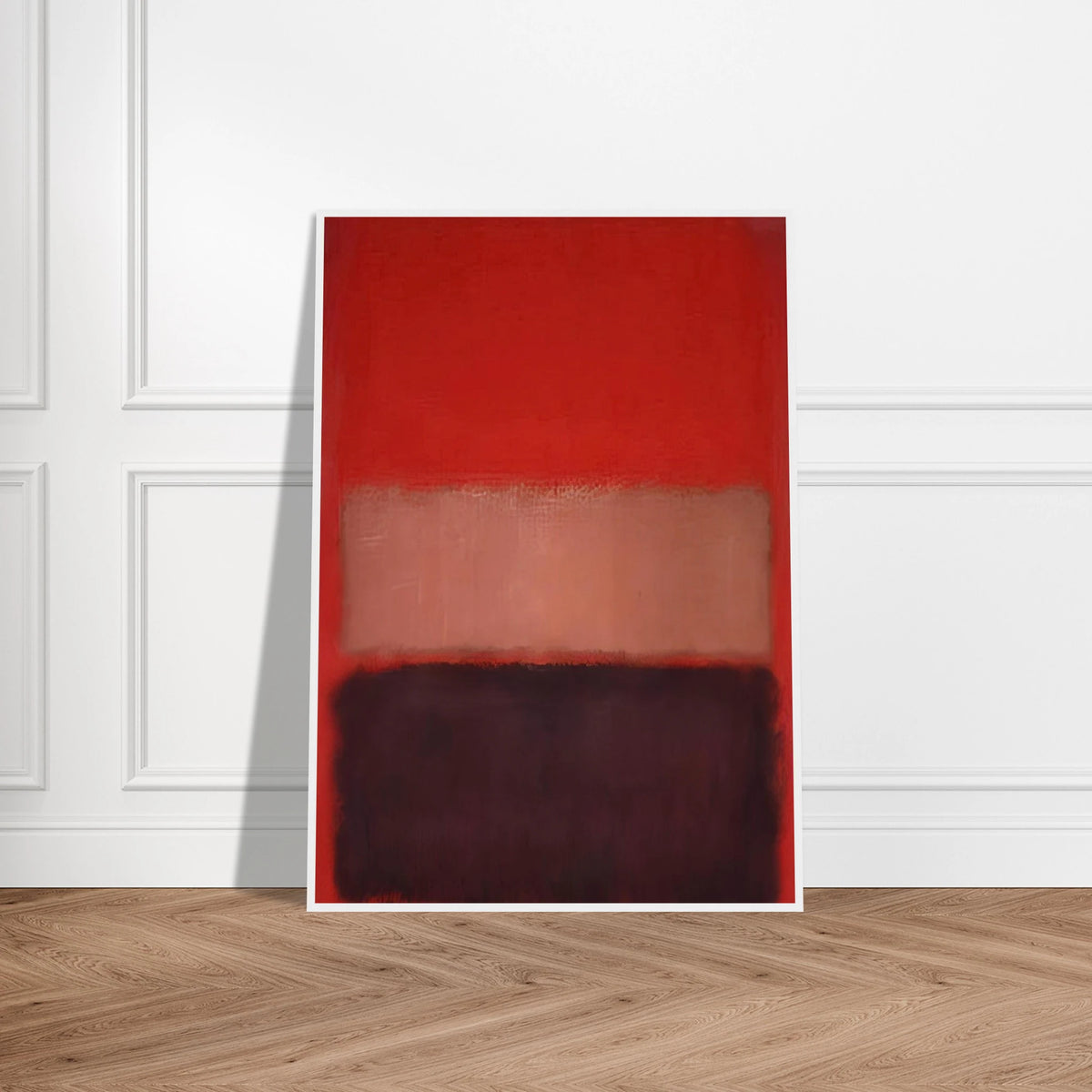 No. 46 Black, Ochre, Red Over Red - 1957 Framed Poster | Mark Rothko Framed Prints Wall Art | Rothko Prints