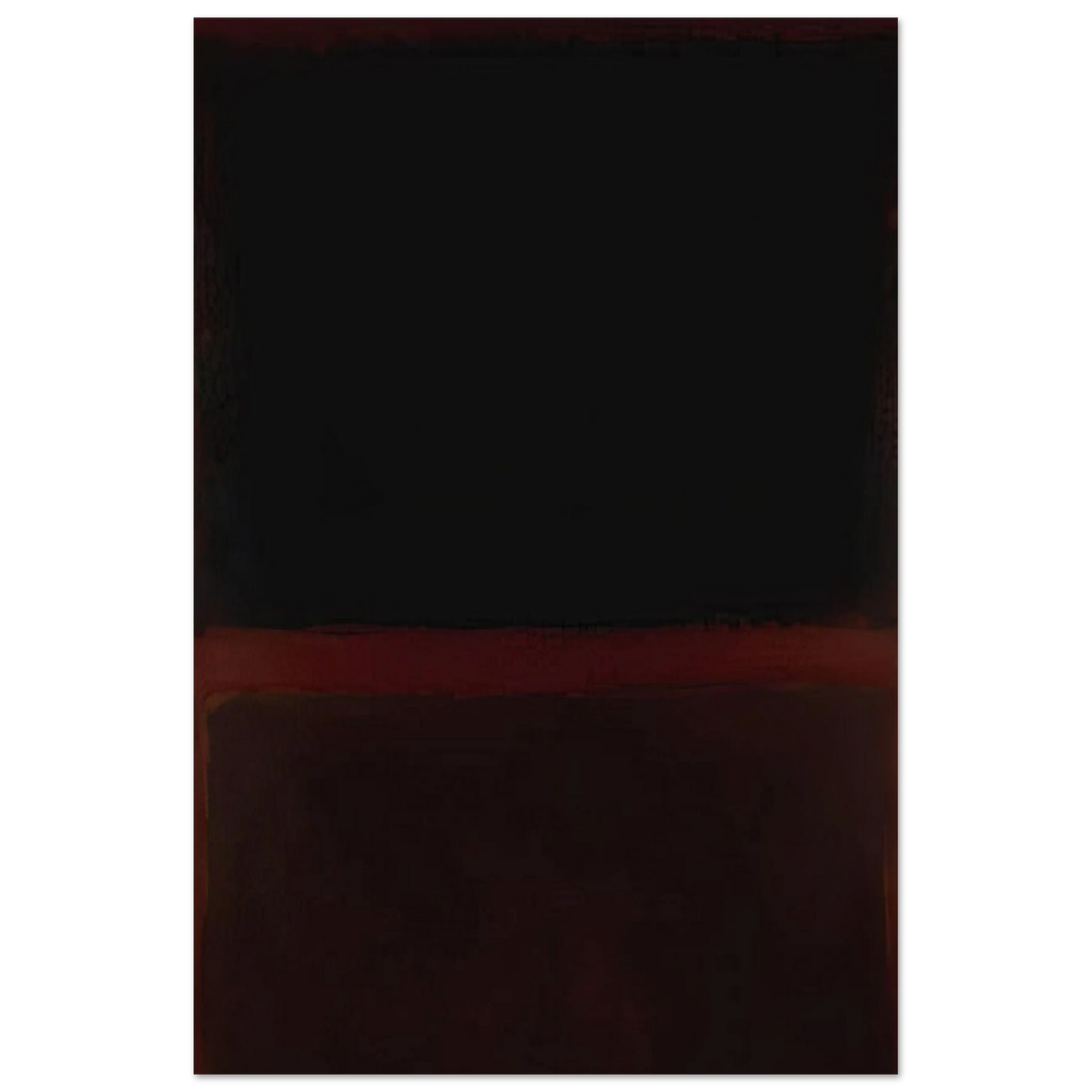 Black on Dark Sienna on Purple - 1960 Poster | Mark Rothko Poster | Rothko Prints