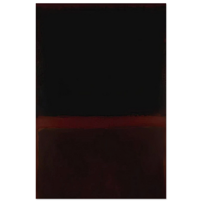 Black on Dark Sienna on Purple - 1960 Poster | Mark Rothko Poster | Rothko Prints
