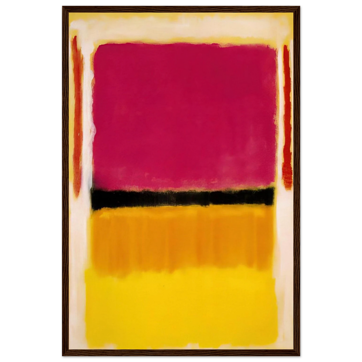 Violet, Black, Orange, Yellow on White and Red - 1949 Framed Poster | Mark Rothko Framed Prints Wall Art | Rothko Prints