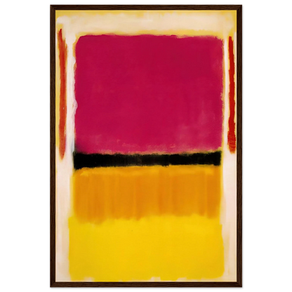 Violet, Black, Orange, Yellow on White and Red - 1949 Framed Poster | Mark Rothko Framed Prints Wall Art | Rothko Prints