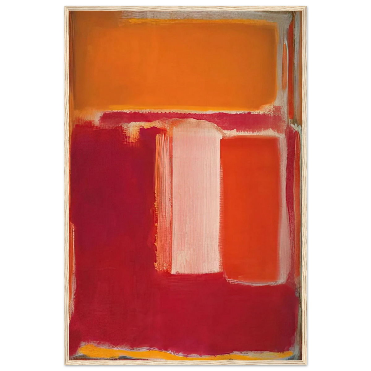 Yellow, Cherry, Orange - 1947 Framed Poster | Mark Rothko Framed Prints Wall Art | Rothko Prints