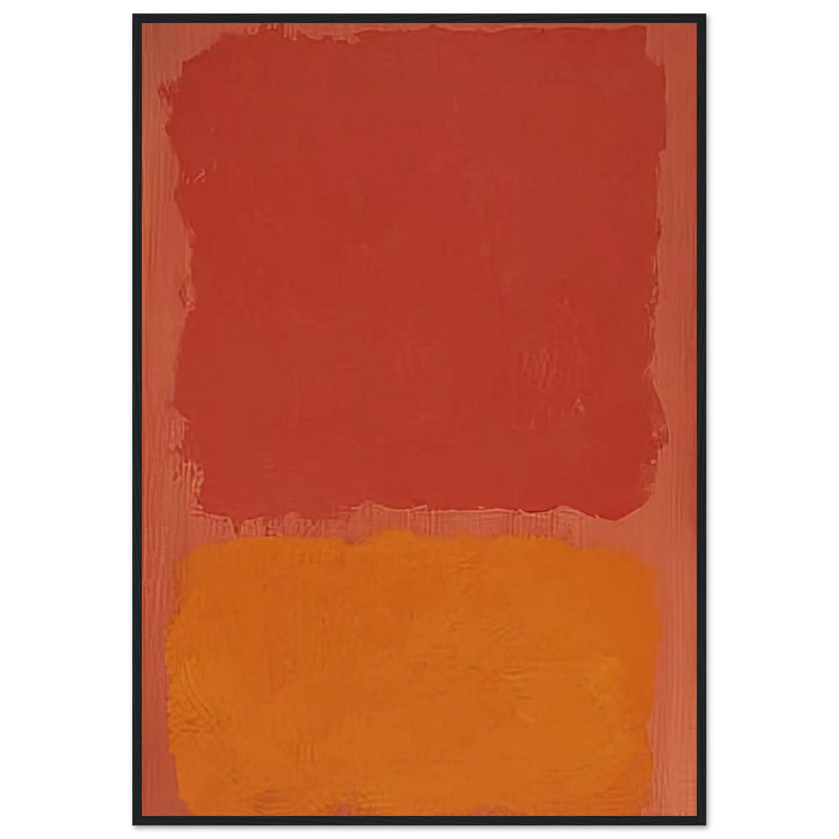 Untitled Red and Orange on Salmon - 1969 Framed Poster | Mark Rothko Framed Prints Wall Art | Rothko Prints