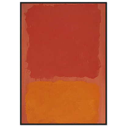 Untitled Red and Orange on Salmon - 1969 Framed Poster | Mark Rothko Framed Prints Wall Art | Rothko Prints