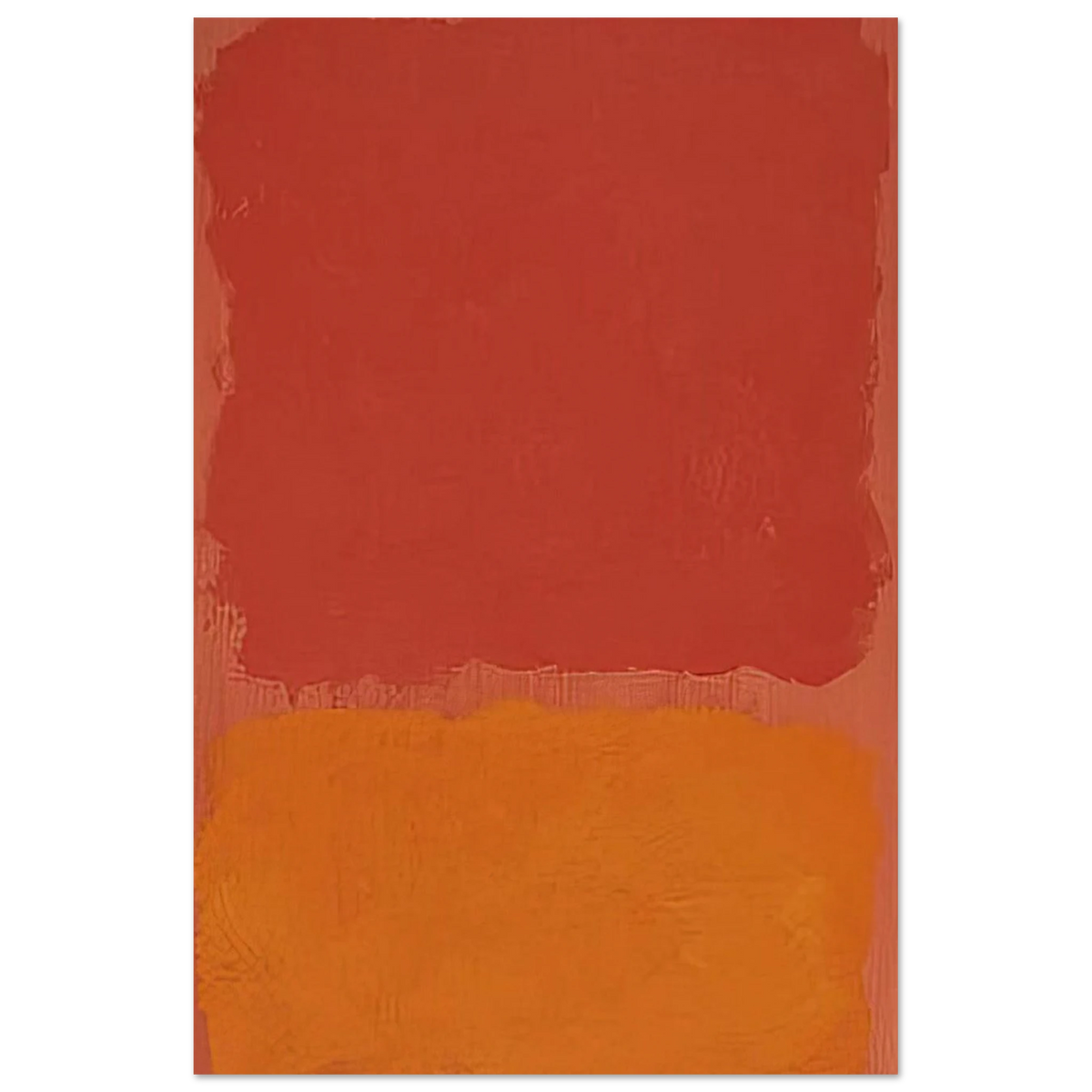 Untitled Red and Orange on Salmon - 1969 Poster | Mark Rothko Poster | Rothko Prints