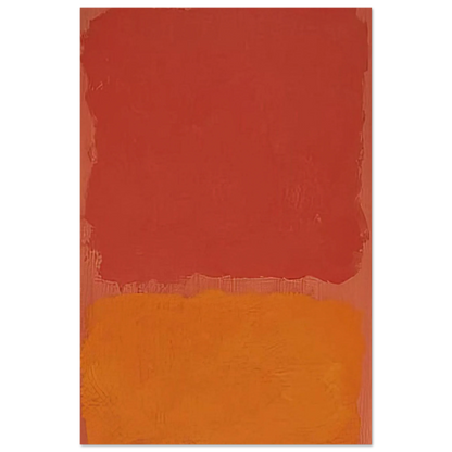 Untitled Red and Orange on Salmon - 1969 Poster | Mark Rothko Poster | Rothko Prints