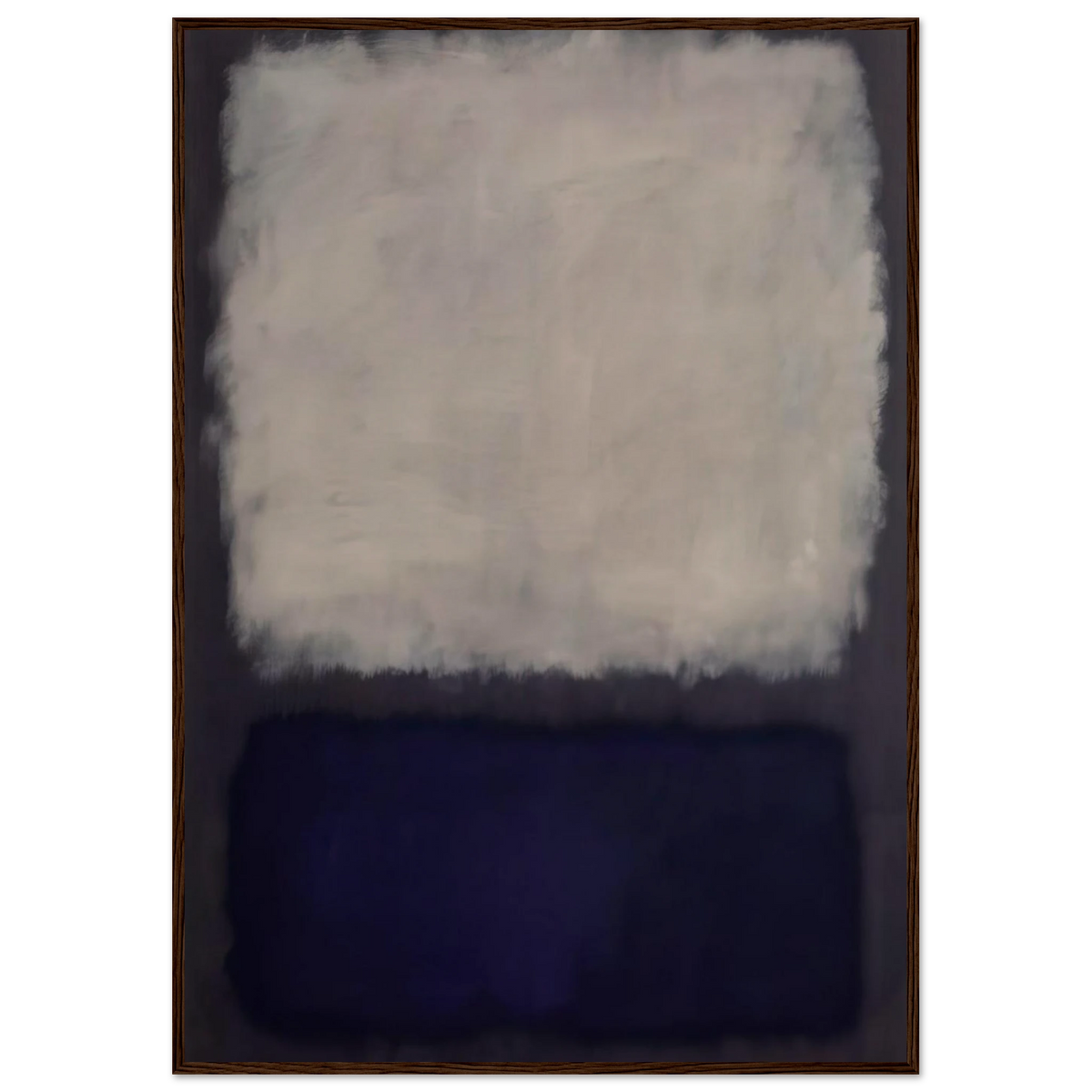 Blue and gray - 1962 Framed Poster | Mark Rothko Framed Prints Wall Art | Rothko Prints