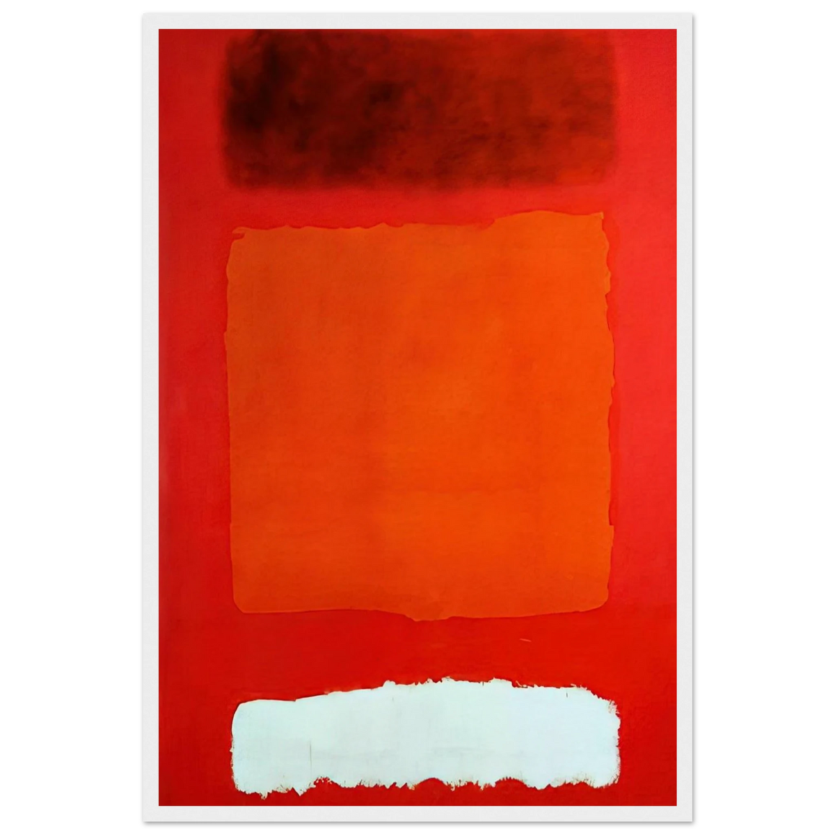 Red, White, and Brown - 1957 Framed Poster | Mark Rothko Framed Prints Wall Art | Rothko Prints