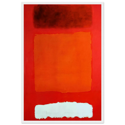 Red, White, and Brown - 1957 Framed Poster | Mark Rothko Framed Prints Wall Art | Rothko Prints