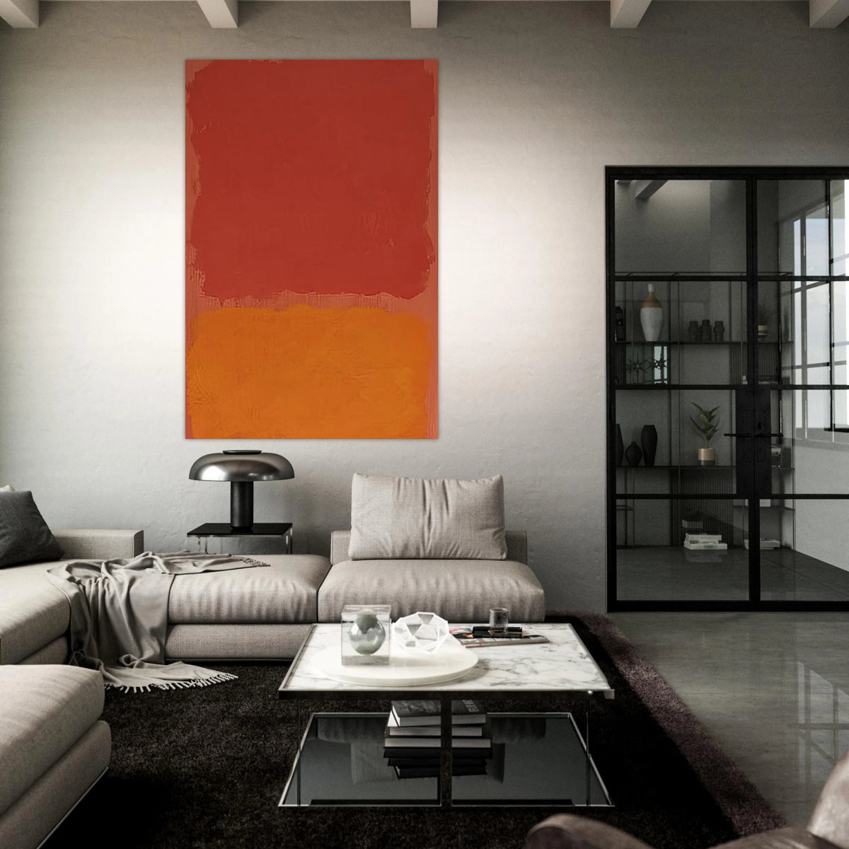 Untitled Red and Orange on Salmon - 1969 Poster | Mark Rothko Poster | Rothko Prints