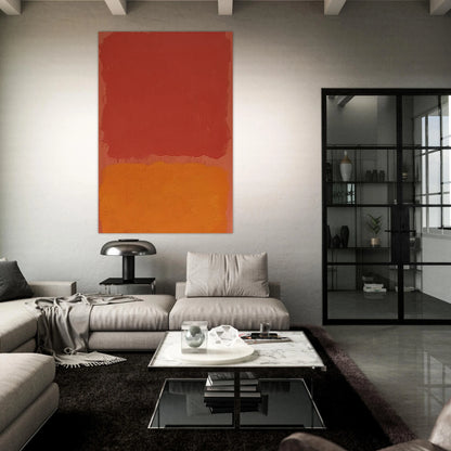 Untitled Red and Orange on Salmon - 1969 Poster | Mark Rothko Poster | Rothko Prints
