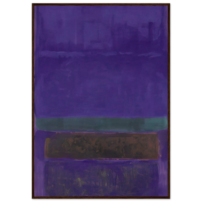Untitled [Blue, Green, and Brown] - 1952 Framed Poster | Mark Rothko Framed Prints Wall Art | Rothko Prints