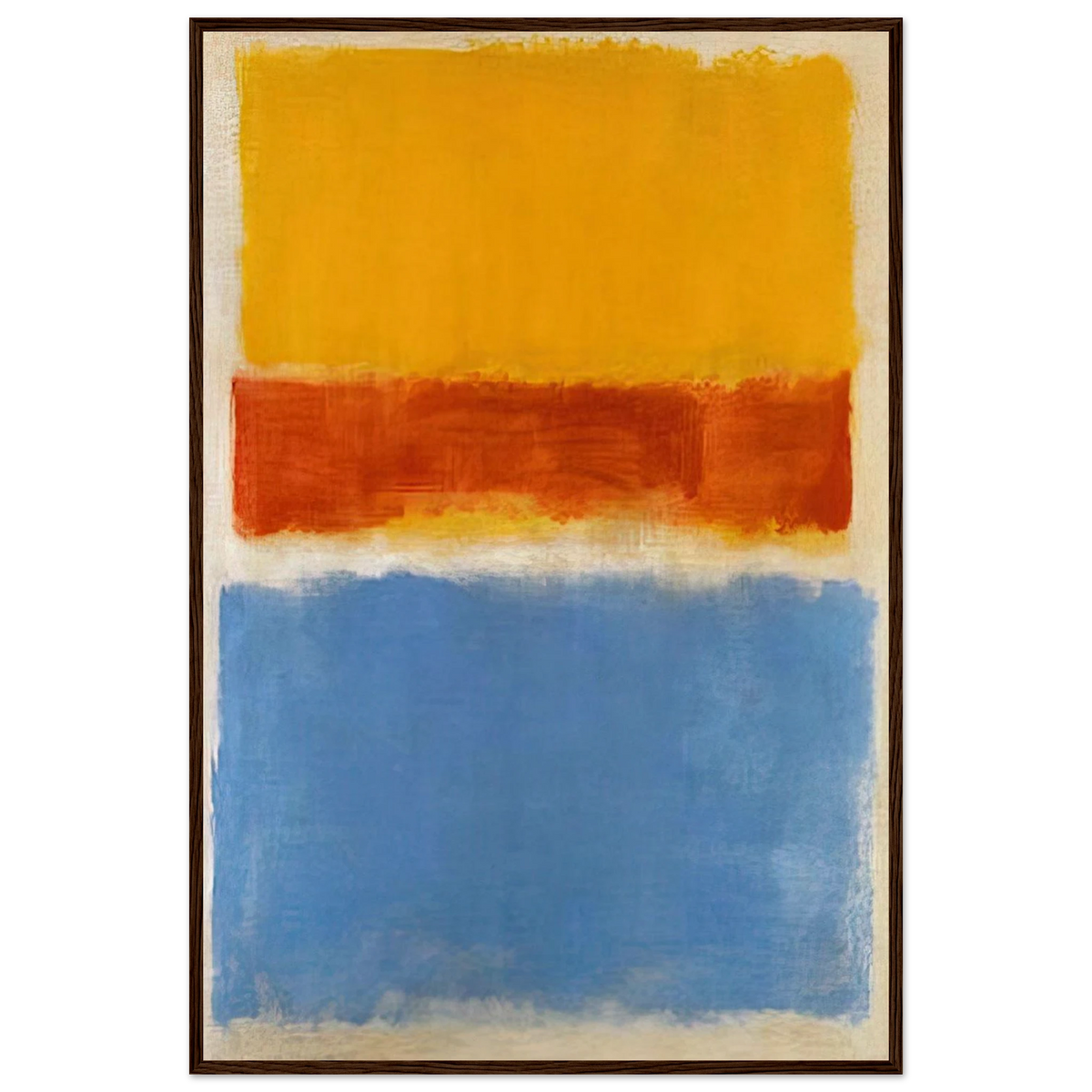 Untitled Yellow, Red and Blue - 1953 Framed Poster | Mark Rothko Framed Prints Wall Art | Rothko Prints
