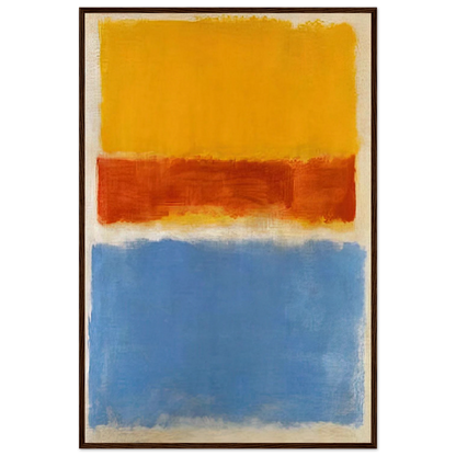 Untitled Yellow, Red and Blue - 1953 Framed Poster | Mark Rothko Framed Prints Wall Art | Rothko Prints