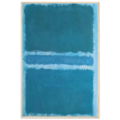 Untitled Blue Divided by Blue - 1966 Framed Poster | Mark Rothko Framed Prints Wall Art | Rothko Prints