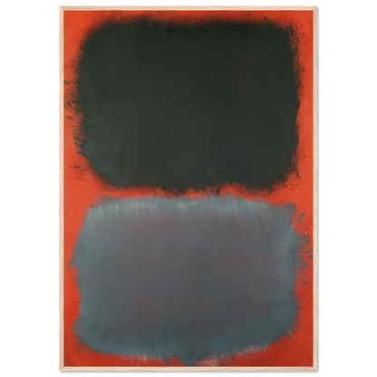 Untitled Gray, Gray on Red - 1968 Framed Poster | Mark Rothko Framed Prints Wall Art | Rothko Prints