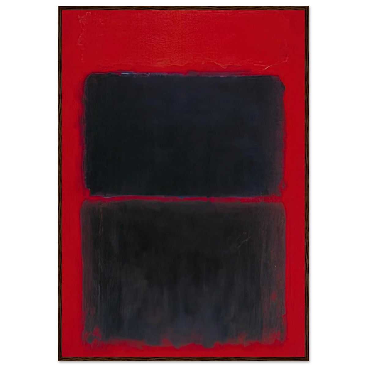 Light Red Over Black - 1957 Framed Poster | Mark Rothko Framed Prints Wall Art | Rothko Prints