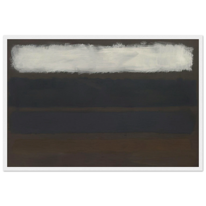 No. 14 Horizontals, White over Darks - 1961 Framed Poster | Mark Rothko Framed Prints Wall Art | Rothko Prints