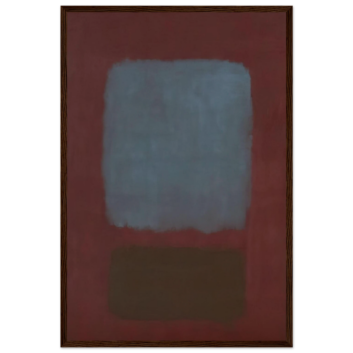 No. 37No. 19 Slate Blue and Brown on Plum - 1958 Framed Poster | Mark Rothko Framed Prints Wall Art | Rothko Prints