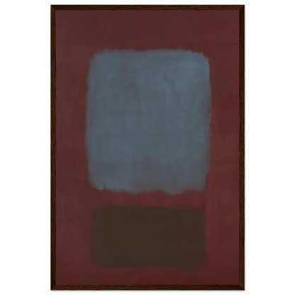 No. 37No. 19 Slate Blue and Brown on Plum - 1958 Framed Poster | Mark Rothko Framed Prints Wall Art | Rothko Prints