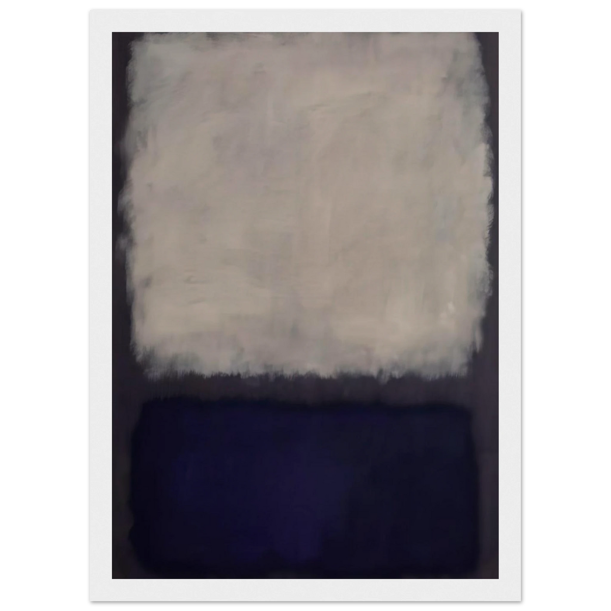 Blue and gray - 1962 Framed Poster | Mark Rothko Framed Prints Wall Art | Rothko Prints