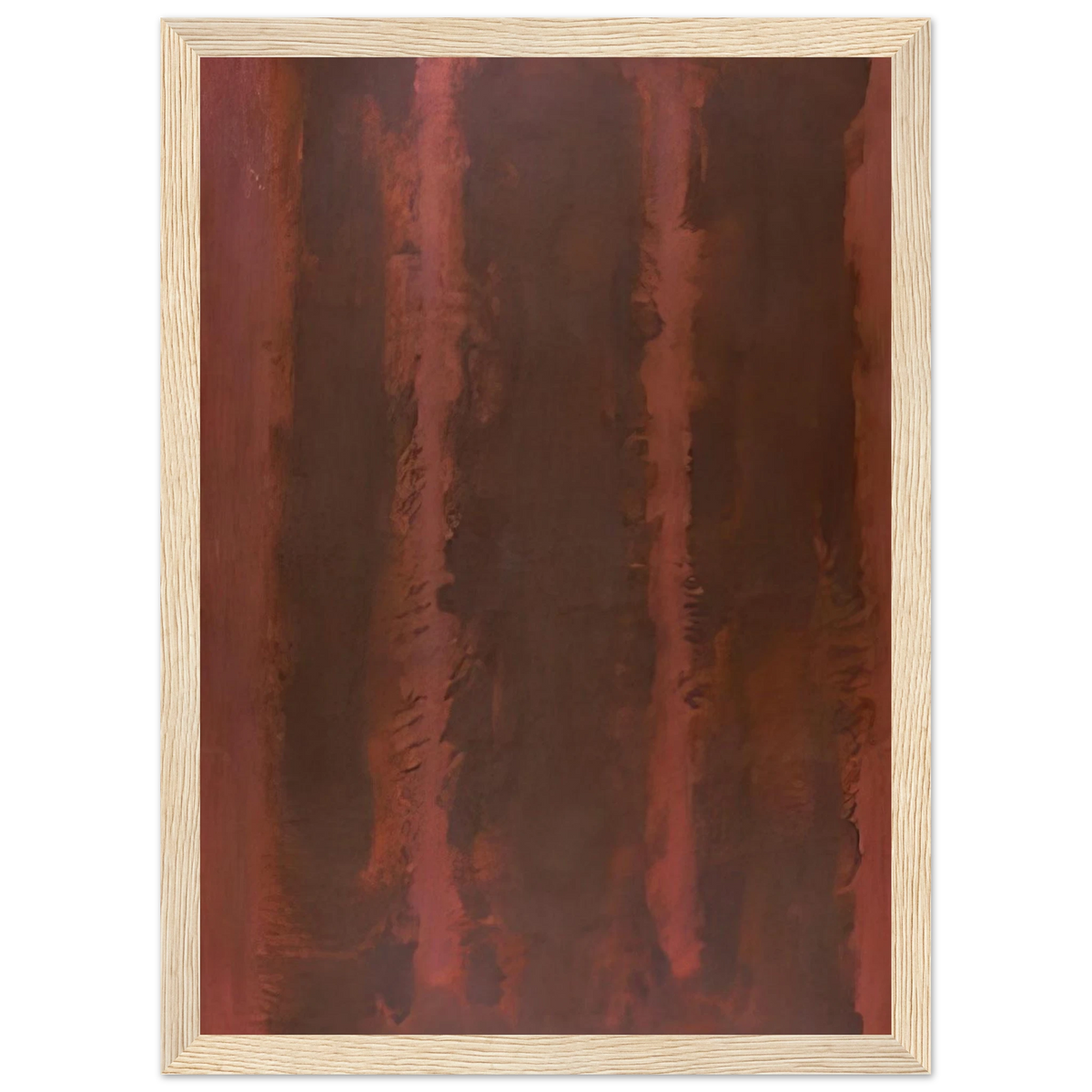 Black on Maroon - 1958 Framed Poster | Mark Rothko Framed Prints Wall Art | Rothko Prints