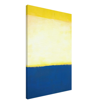 No. 6 Yellow, White, Blue Over Yellow on Gray - 1954 Canvas | Mark Rothko Canvas | Rothko Prints