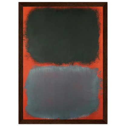 Untitled Gray, Gray on Red - 1968 Framed Poster | Mark Rothko Framed Prints Wall Art | Rothko Prints