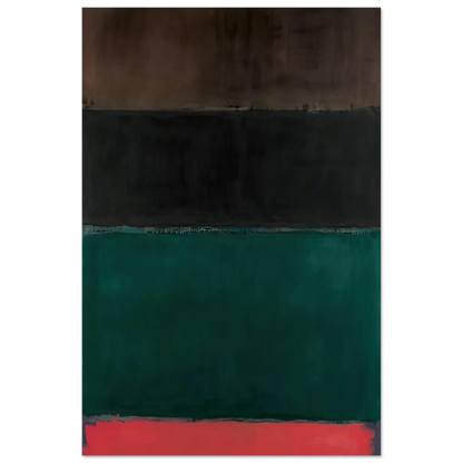 Untitled Red-Brown, Black, Green, Red - 1962 Poster | Mark Rothko Poster | Rothko Prints