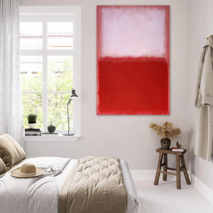 White Over Red - 1957 Poster | Mark Rothko Poster | Rothko Prints