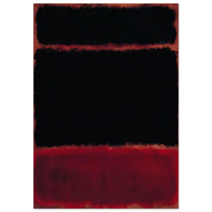 Black in Deep Red - 1957 Poster | Mark Rothko Poster | Rothko Prints
