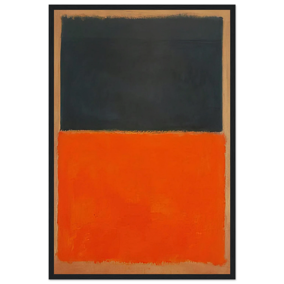 Green and Tangerine on Red - 1956 Framed Poster | Mark Rothko Framed Prints Wall Art | Rothko Prints