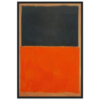Green and Tangerine on Red - 1956 Framed Poster | Mark Rothko Framed Prints Wall Art | Rothko Prints