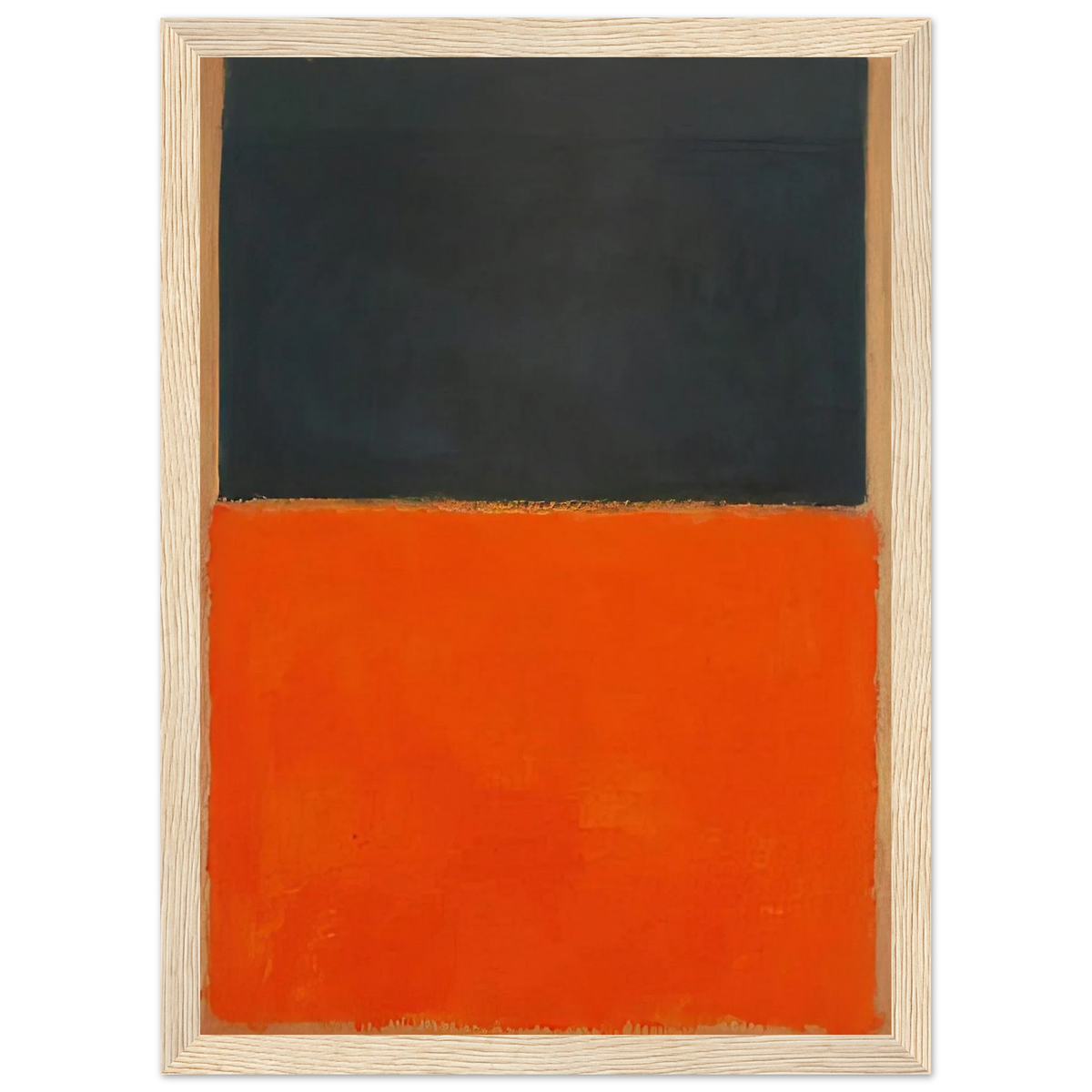 Green and Tangerine on Red - 1956 Framed Poster | Mark Rothko Framed Prints Wall Art | Rothko Prints
