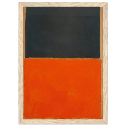 Green and Tangerine on Red - 1956 Framed Poster | Mark Rothko Framed Prints Wall Art | Rothko Prints