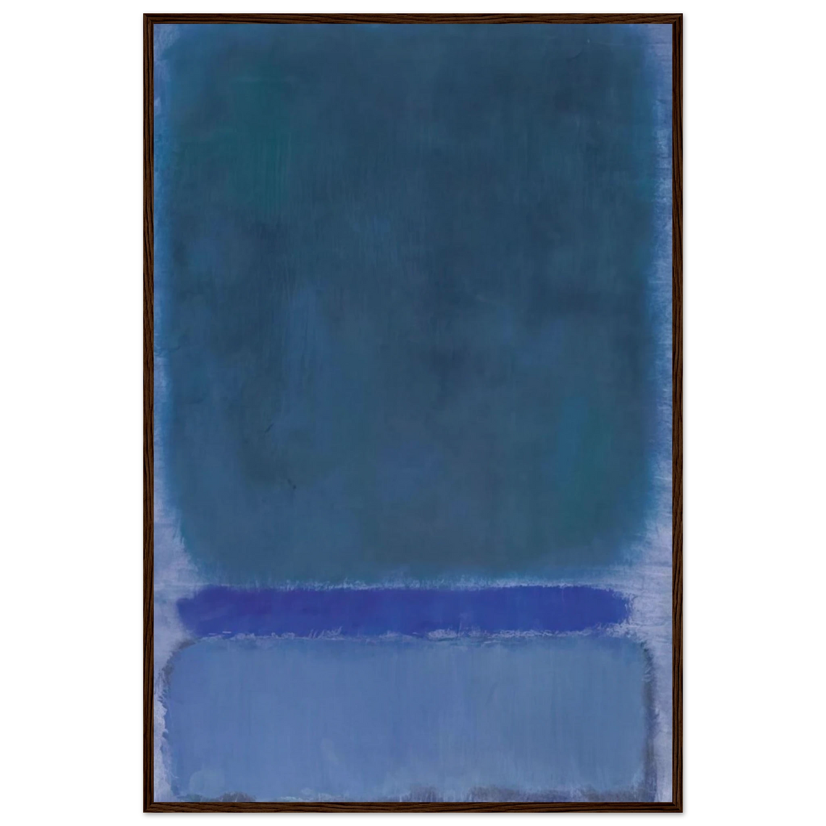 Untitled Green on Blue - 1968 Framed Poster | Mark Rothko Framed Prints Wall Art | Rothko Prints