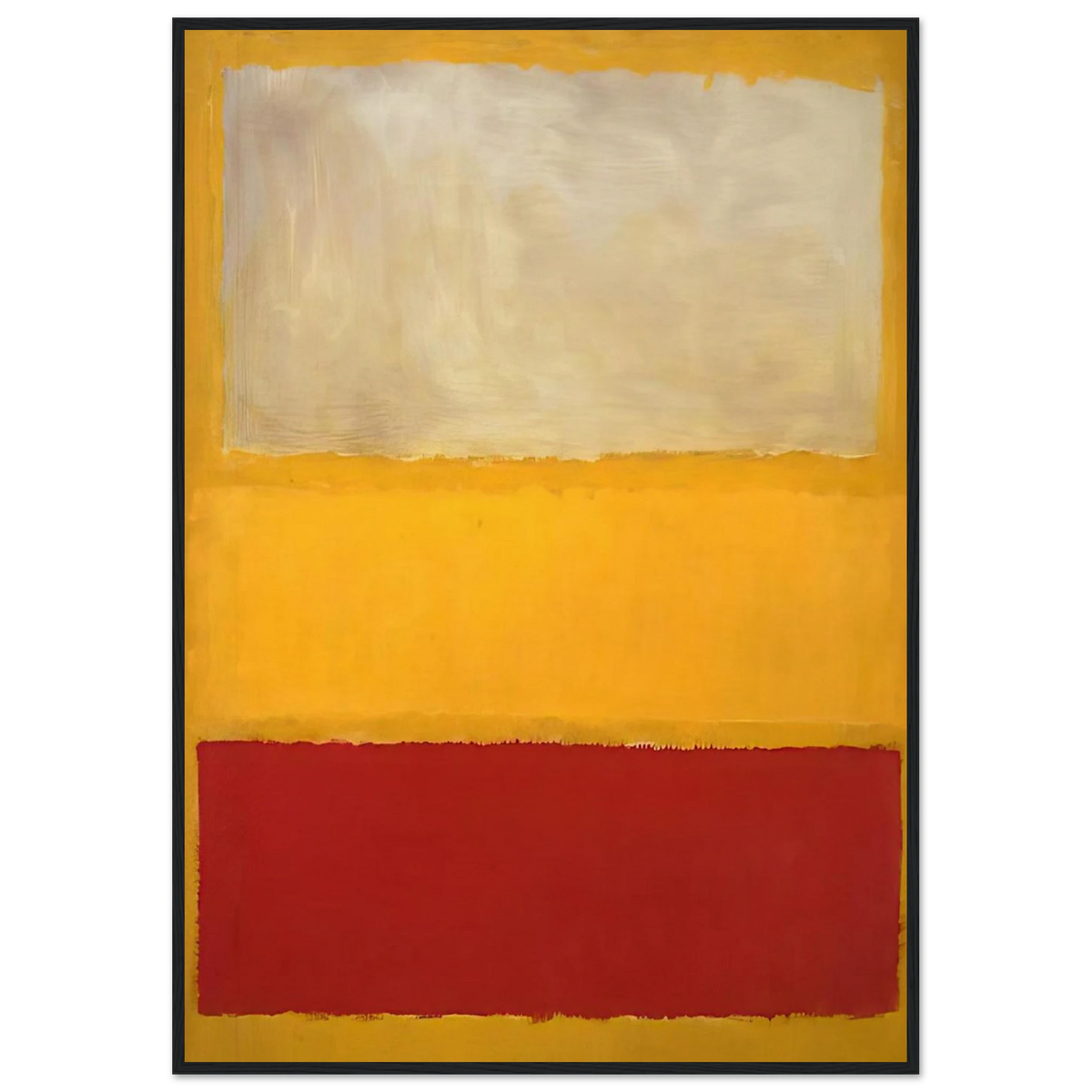 No. 13 White, Red on Yellow Framed Poster | Mark Rothko Framed Prints Wall Art | Rothko Prints