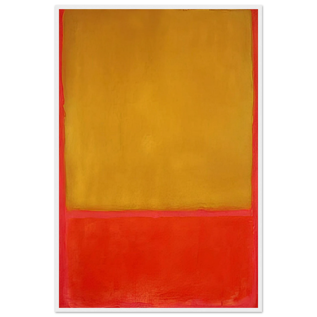 Ochre and Red on Red - 1954 Framed Poster | Mark Rothko Framed Prints Wall Art | Rothko Prints