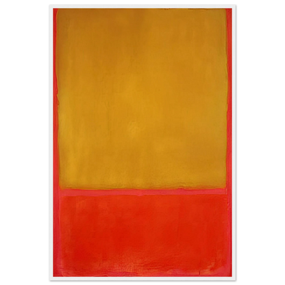 Ochre and Red on Red - 1954 Framed Poster | Mark Rothko Framed Prints Wall Art | Rothko Prints