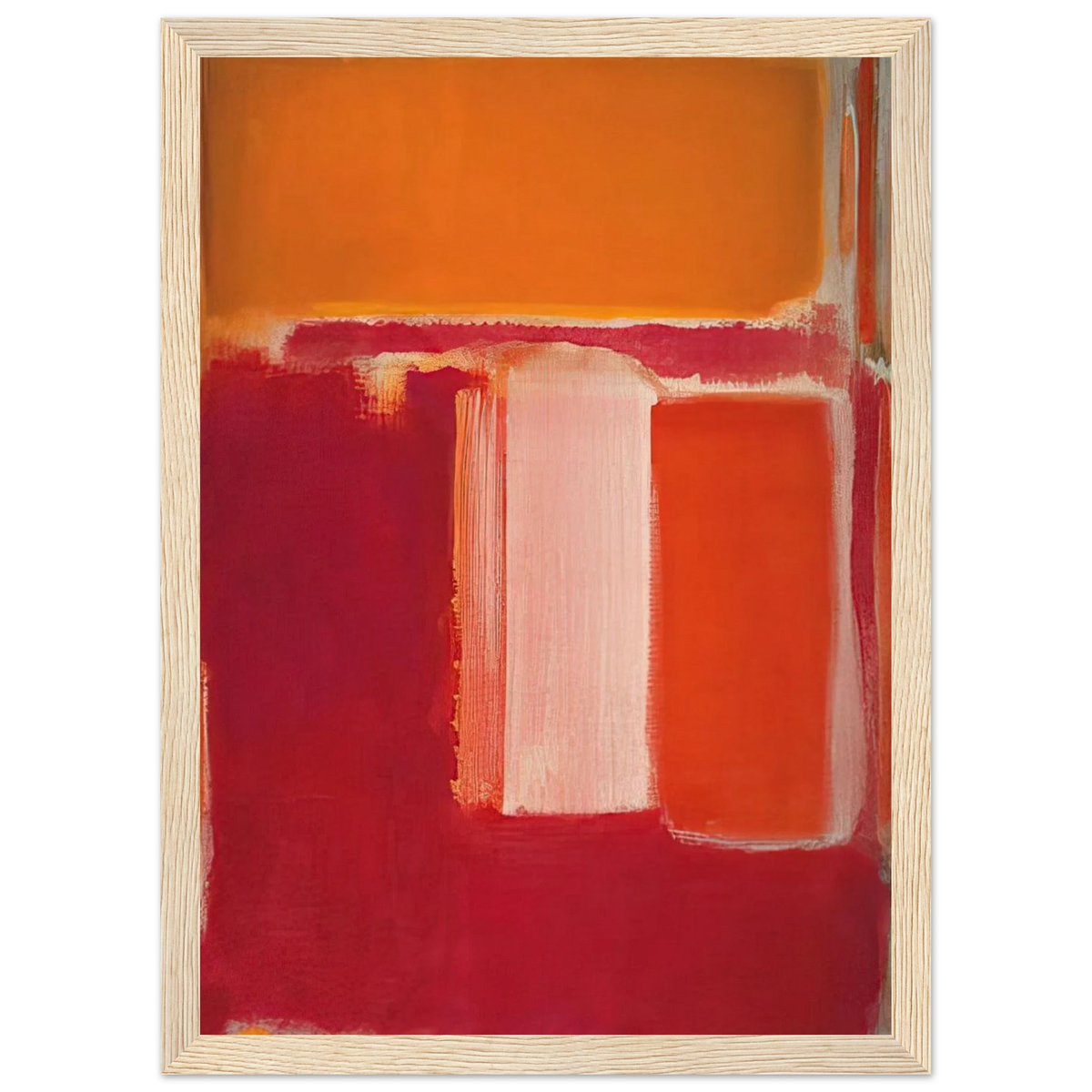 Yellow, Cherry, Orange - 1947 Framed Poster | Mark Rothko Framed Prints Wall Art | Rothko Prints