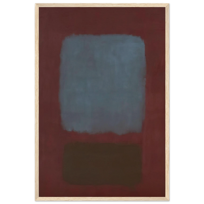 No. 37No. 19 Slate Blue and Brown on Plum - 1958 Framed Poster | Mark Rothko Framed Prints Wall Art | Rothko Prints