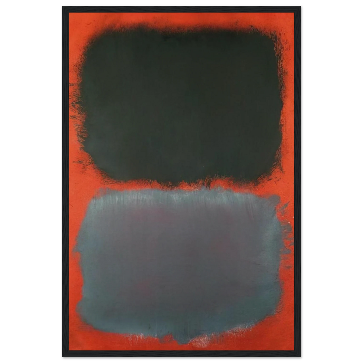 Untitled Gray, Gray on Red - 1968 Framed Poster | Mark Rothko Framed Prints Wall Art | Rothko Prints